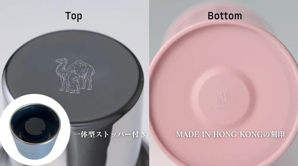 香港製 CAMEL 魔法瓶 450ml 二重ガラス 真空断熱 フラスク キャップ一体型ストッパー付き 122PM Pomegranate ザクロ WWW_OPDRERGINERDOGAN_COM