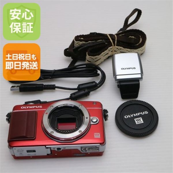 万能 E-PM2 レッド ボディ デジ1 OLYMPUS デジタルカメラ 本体 土日祝発送OK 01000 カジュアルスタイル