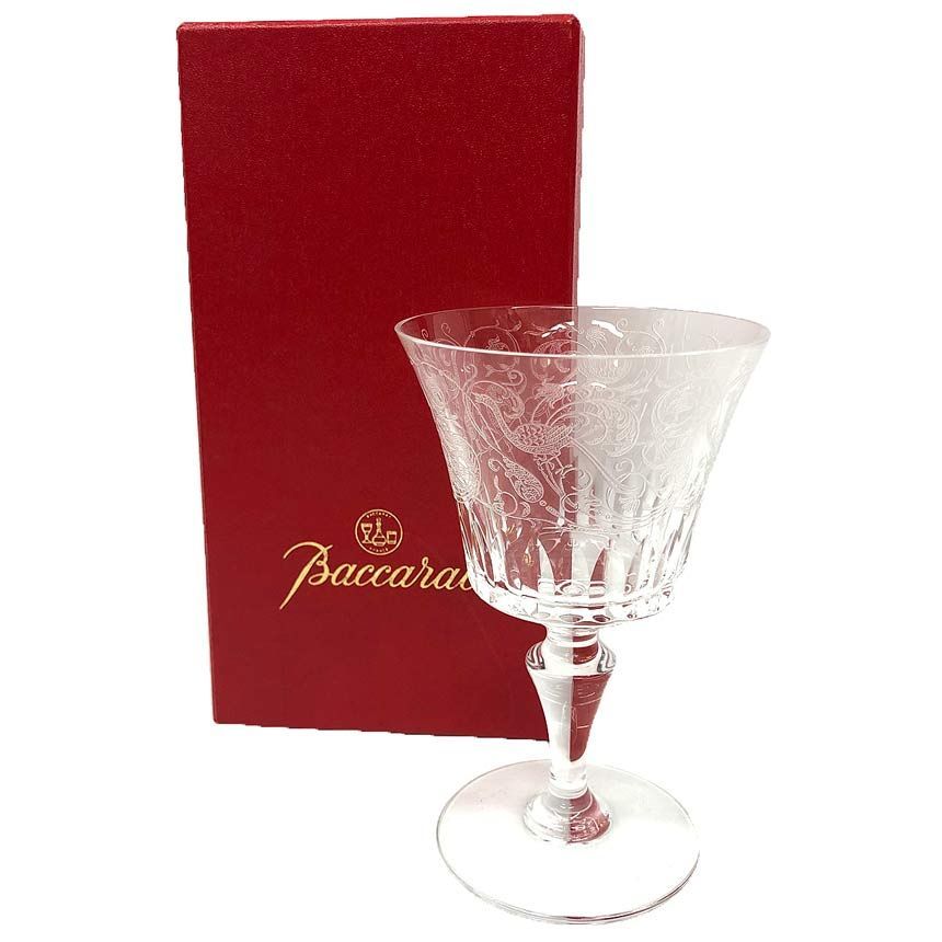 Baccarat バカラ Parme パルメ ワイン グラス 14cm エッチング 不死鳥 クリスタルガラス 新古品 aq12218