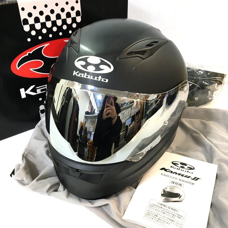 【美品】Kabuto KAMUI2 マットブラック ヨドバシ.com - OGK KABUTO オージーケー カブト フルフェイス