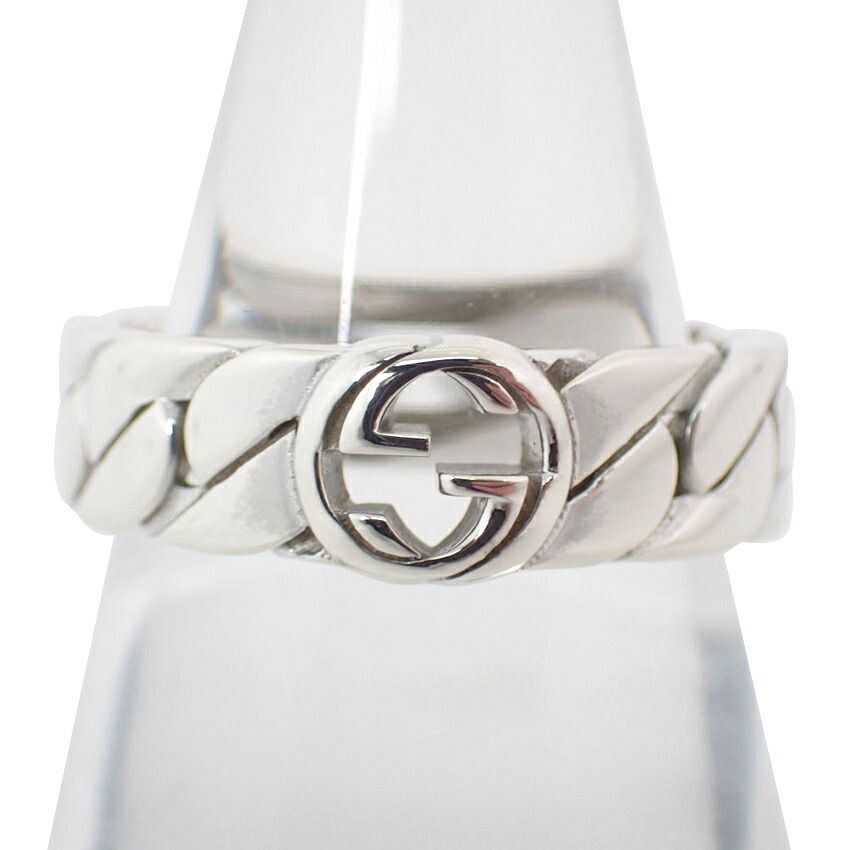 GUCCI グッチ 925 インターロッキングG リング 18号 j 90-6