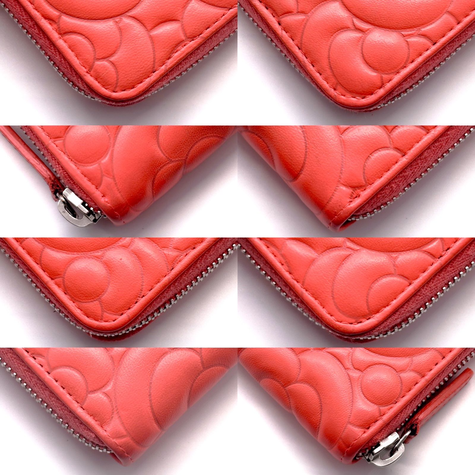 極美品✨】シャネル 長財布 ニューカメリア ラウンドジップ - メルカリ