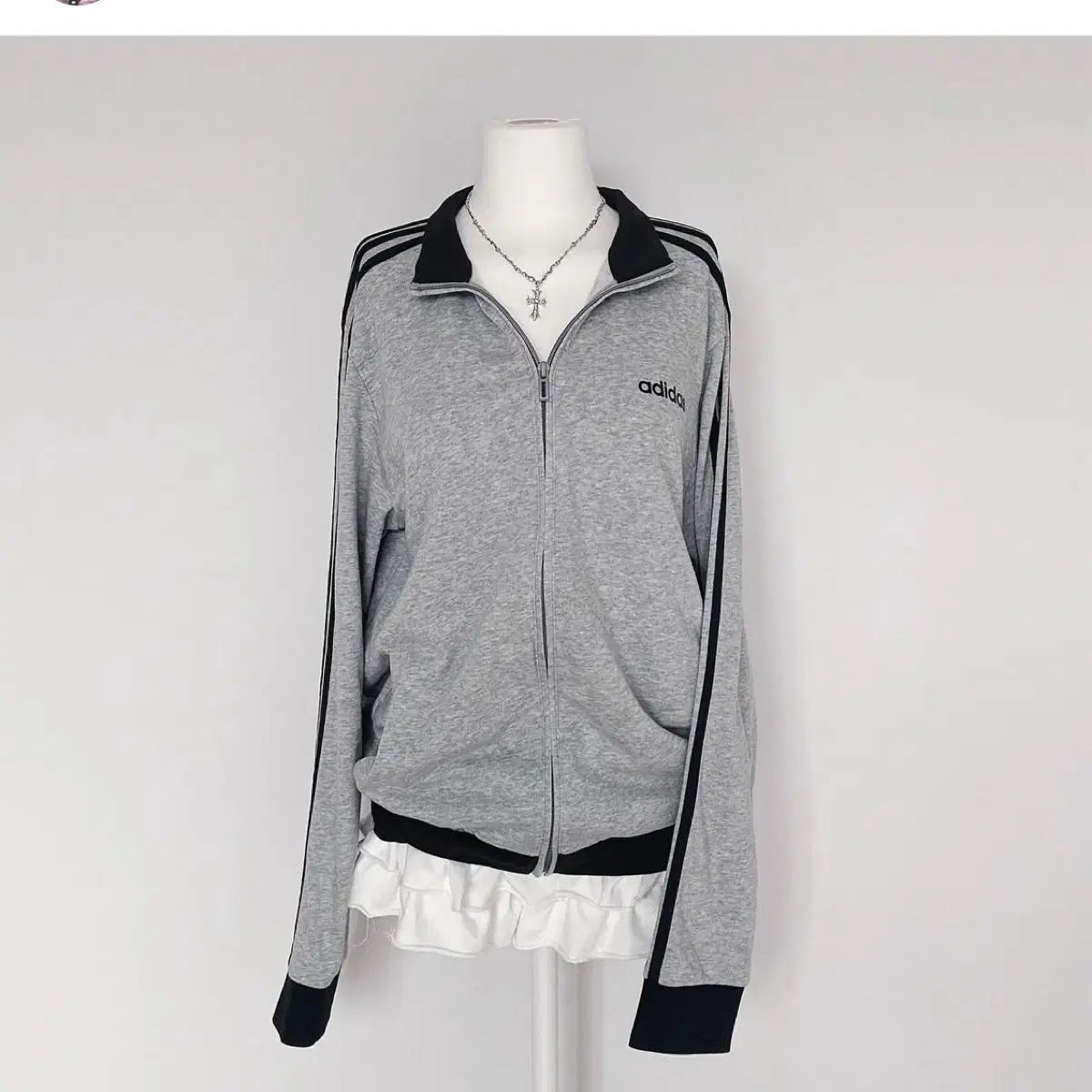 アディダス グレー コットン ジャージ