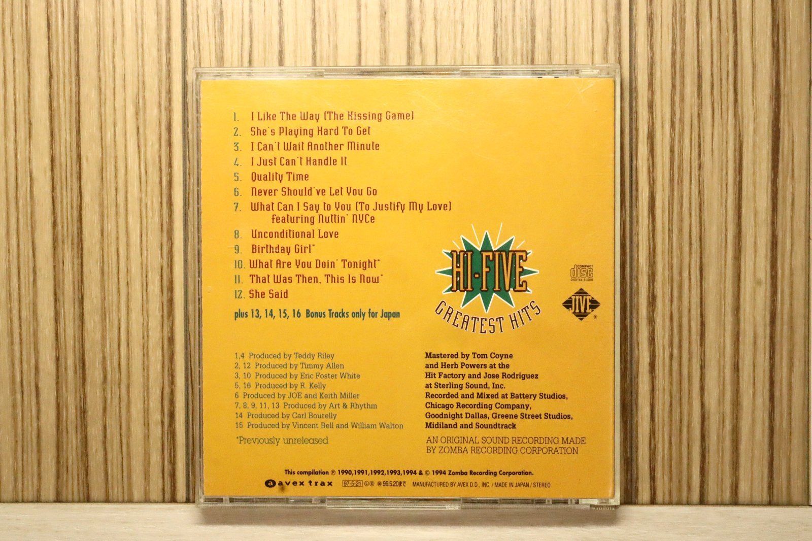 国内盤CD☆ハイ・ファイブ/Hi-5□ グレイテスト・ヒッツ 【AVCZ95044