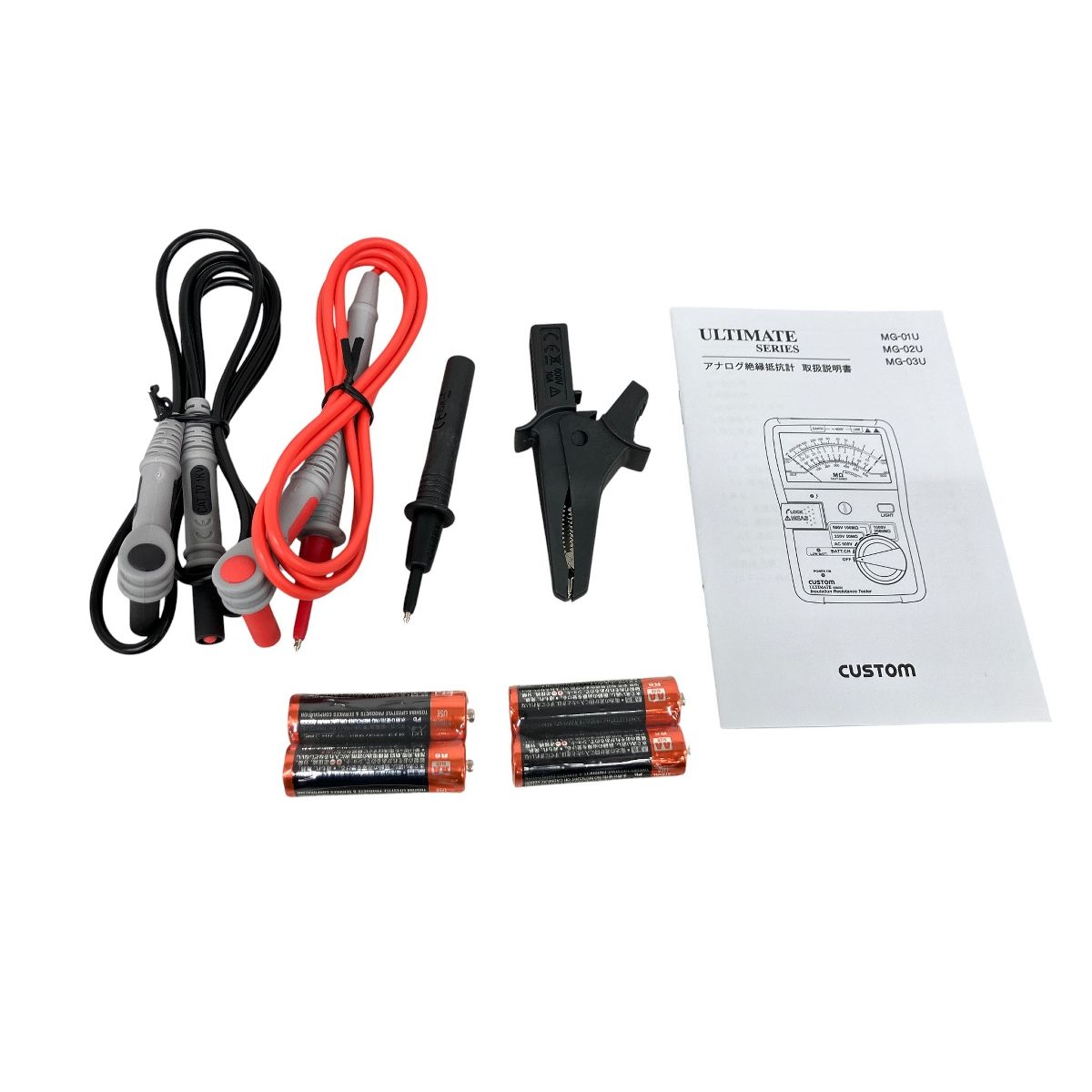 CUSTOM カスタム アナログ絶縁抵抗計 MG-02U 開封品 K10619566