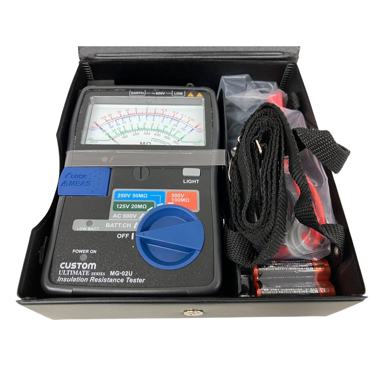 CUSTOM カスタム アナログ絶縁抵抗計 MG-02 U 開封品