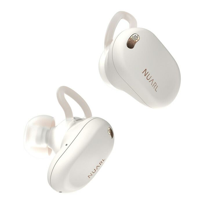 NUARL 完全ワイヤレスイヤホン NEXT 1 EARBUDS LDAC Edition NEXT1L-WE ホワイトイグレット ノイズキャンセリング 高音質 ハイレゾ相当 bluetooth 5.3 マイク 外音取り込み機能 防水 ヌアール