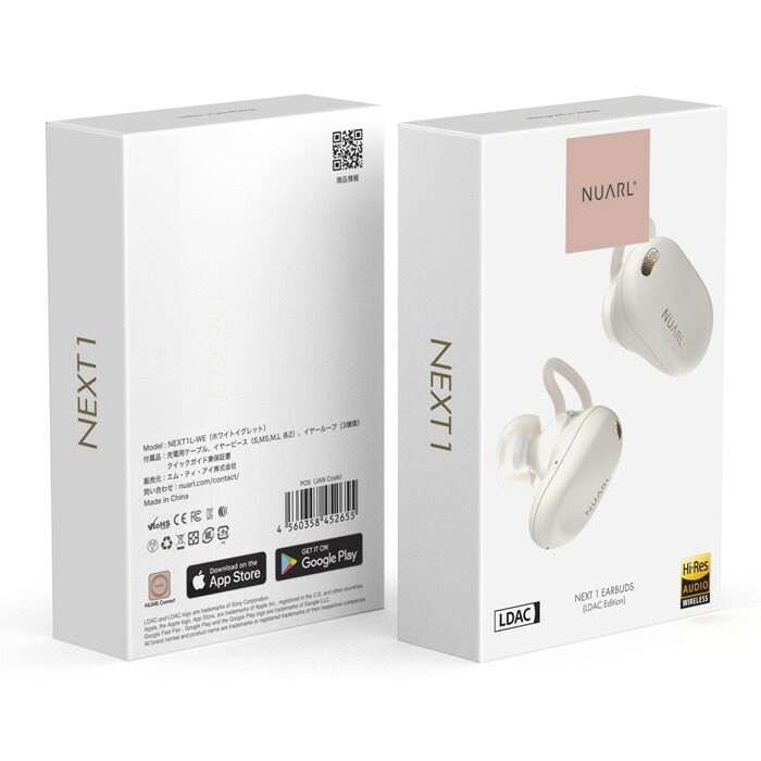 NUARL NEXT1 ワイヤレスイヤホン LDAC対応 NUARL 完全ワイヤレスイヤホン NEXT 1 EARBUDS LDAC Edition NEXT1L-WE