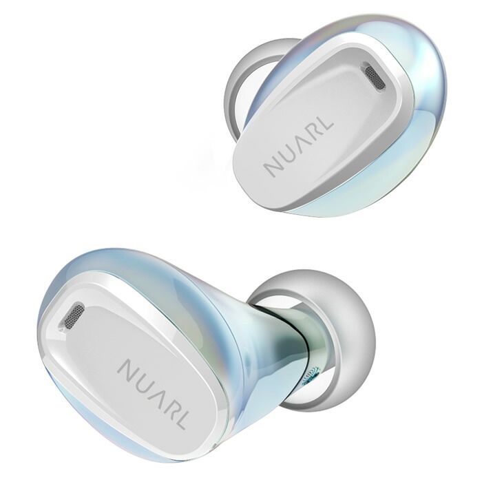 NUARL 完全ワイヤレスイヤホン mini 3 EARBUDS AW オーロラホワイト ヌアール フルワイヤレスイヤホン アクティブノイズキャンセリング 生活防水 イヤフォン マイク付き マルチポイント接続