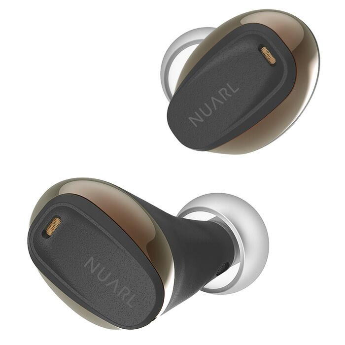 NUARL 完全ワイヤレスイヤホン mini3 EARBUDS MINI3-BG ブラックゴールド ヌアール フルワイヤレスイヤホン アクティブノイズキャンセリング 生活防水 イヤフォン マイク付き マルチポイント接続