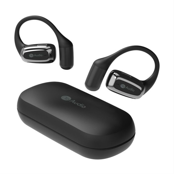 nb Audio オープンイヤーイヤホン Open 2 オープンツー 完全ワイヤレスイヤホン OPN2-BK ブラック 耳を塞がない イヤフォン マイク付き IPX5耐水 LDAC対応 ブルートゥース ノイズリダクション オープン型