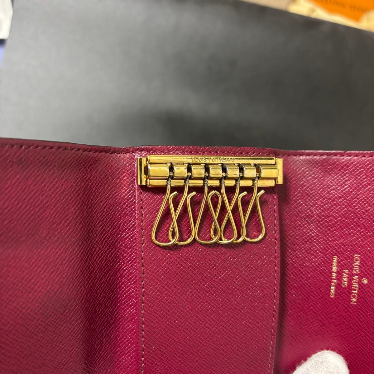 p5 ミュルティクレ 6連 6 モノグラム フーシャ レッド 赤 ルイヴィトン