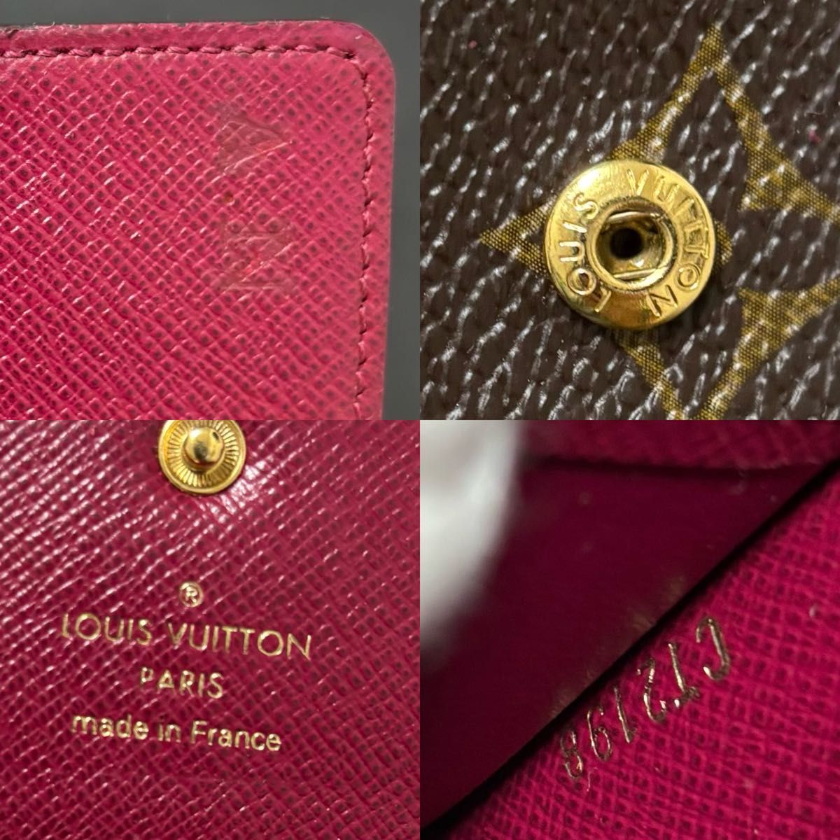 p5 ミュルティクレ 6連 6 モノグラム フーシャ レッド 赤 ルイヴィトン