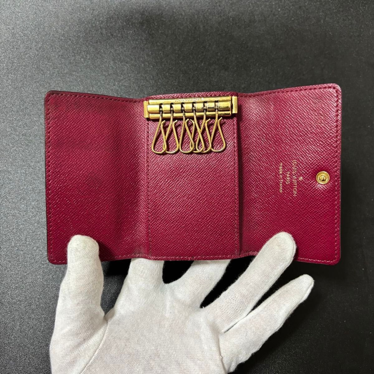 p5 ミュルティクレ 6連 6 モノグラム フーシャ レッド 赤 ルイヴィトン