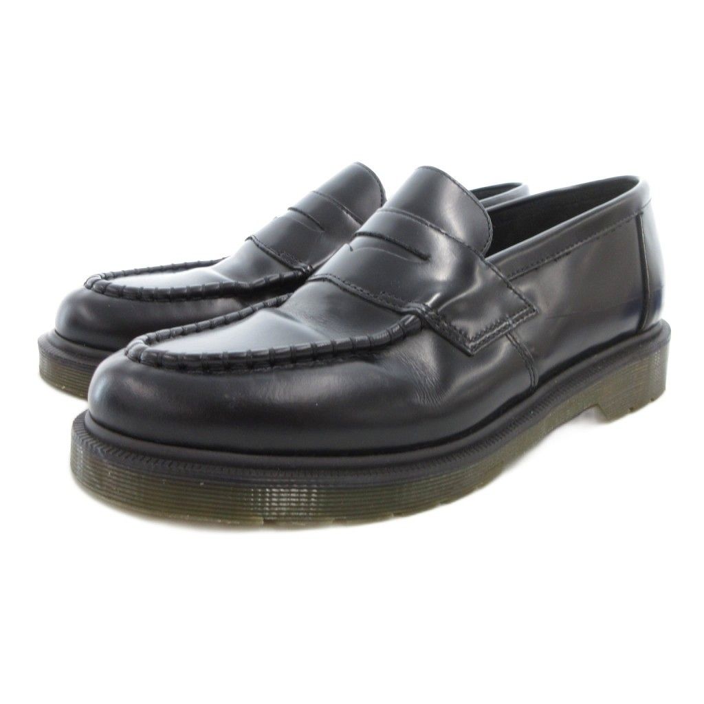 ドクターマーチン DR.MARTENS ABBOT コインローファー レザー 革 オリジナルソール UK7 黒 ブラック AW006 GV GY17