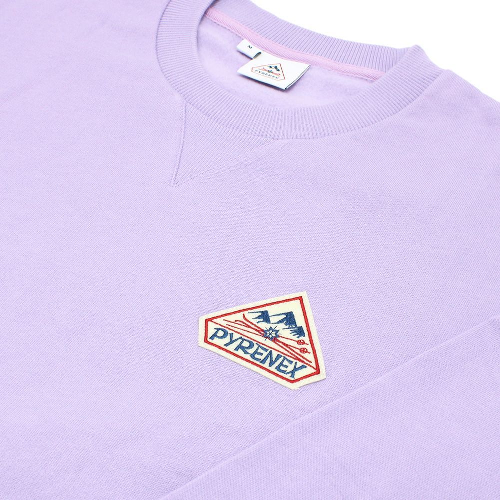 必要最低限 ピレネックス PYRENEX PHASE BRUSHED HUS017 WISTERIA P5120 M L スウェット カットソー トレーナー おしゃれ メンズ レディース ウィスタリア 新作大登場！！