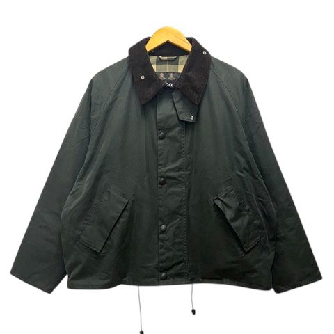 バブアー Barbour MWX1678SG91 AW24 トランスポート ワックス オーバーサイズ オイルドジャケット ブルゾン 長袖 38 緑 カーキ