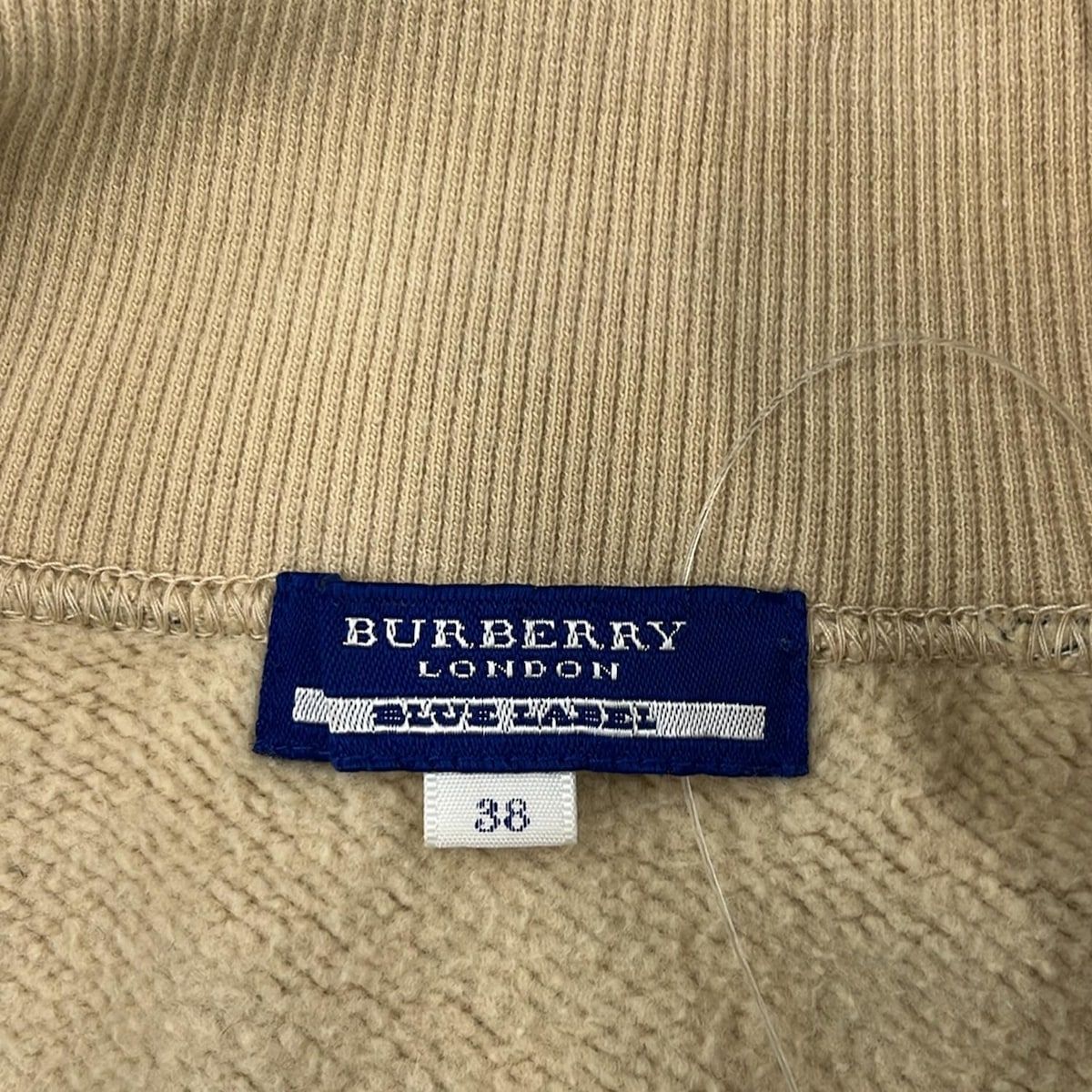 2025秋の新作入荷。 バーバリーブルーレーベル ブルゾン サイズ38 M レディース - ベージュ×黒×ボルドー 長袖 チェック柄 ジップアップ 春 秋 最終価格
