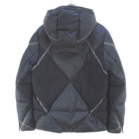 モンクレール MONCLER 423914136490 69836 ガムブルー GAMME BLEU チェック柄 ダウンジャケット 1 紺系 ネイビー ジップアップ 裏地