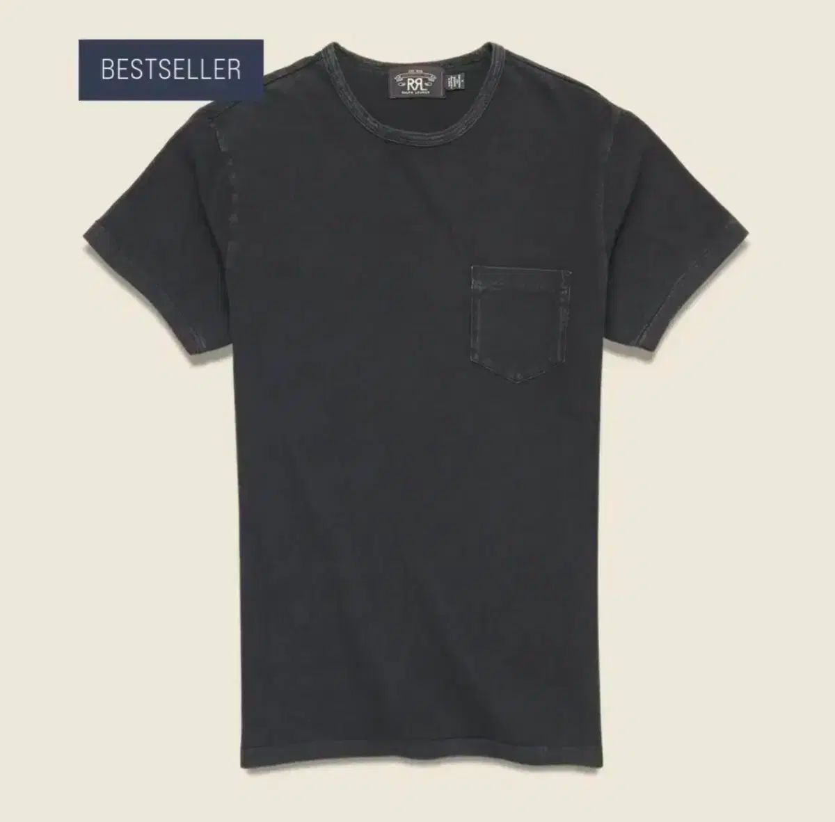 L RRA ダブルアールエル Indigo ジャージ ポケット Tシャツ ブラック