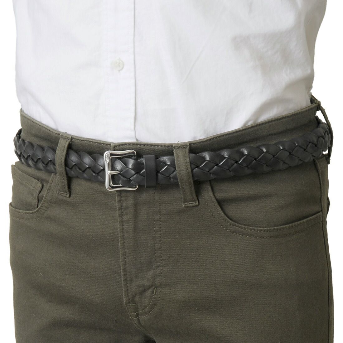 J M ジェイアンドエムデヴィッドソン ベルト メンズ メッシュ ブラック エンベロープバックル ブラウン系 ベルト 