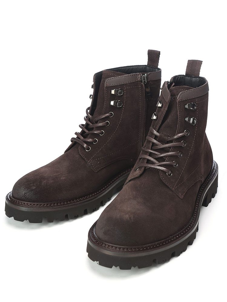 HUGO BOSS ヒューゴボス スエード レースアップ ブーツ