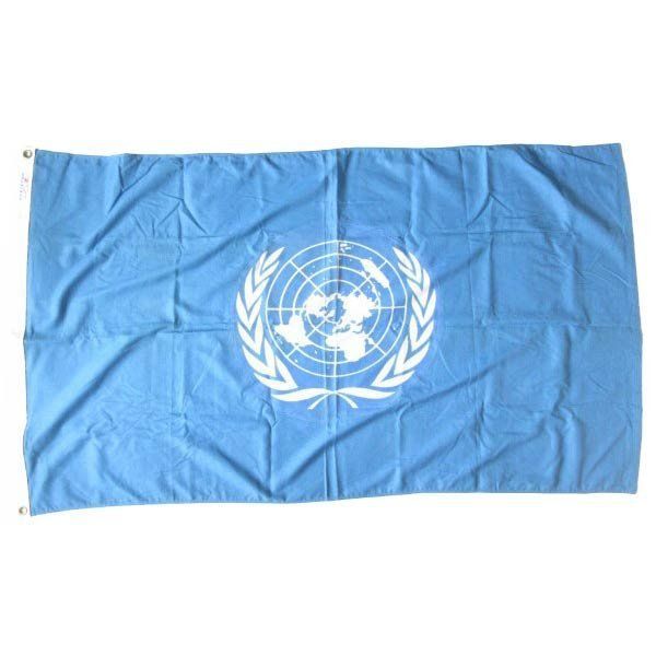 70 s 国連旗 UN 国際連合 ANNIN 大判 コットン UNITED NATIONS フラッグ アメリカ製 ビンテージ 国旗 D 148-71-0007 ZV