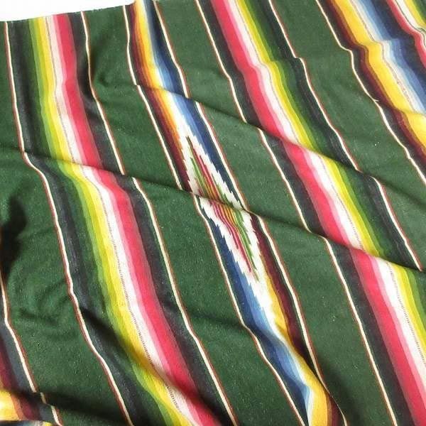 60 s-70 s ビンテージ 大判 メキシカン ラグ サラペ サティーロラグ チマヨ ソファーカバー ベッドカバー アウトドア 車内 D 147-71-0004 ZVW