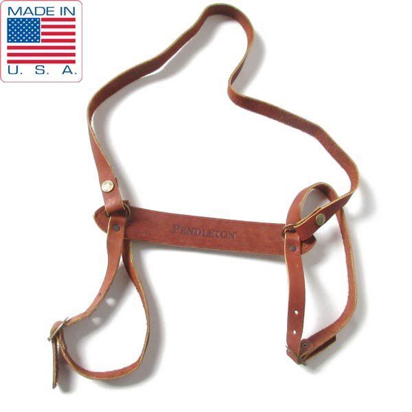 ブランケット用 レザー キャリア 茶系 ペンドルトン ホルダー キャンプ アウトドア アメリカ製 D 150 71 0004 ZV