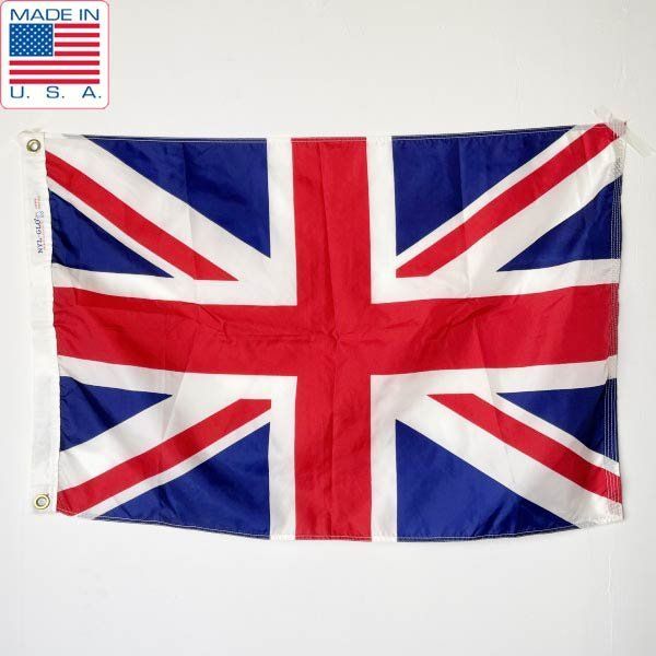 イギリス国旗 ユニオンジャック ナイロン 58. アメリカ製 ビンテージ D 152-71-0005 ZV