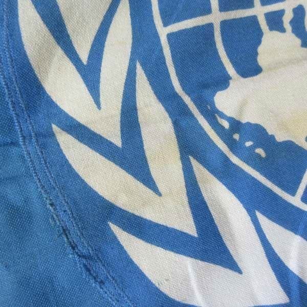 70s USA製 国連旗 UN 国際連合 DEFIANCE ANNIN 大判 100%コットン