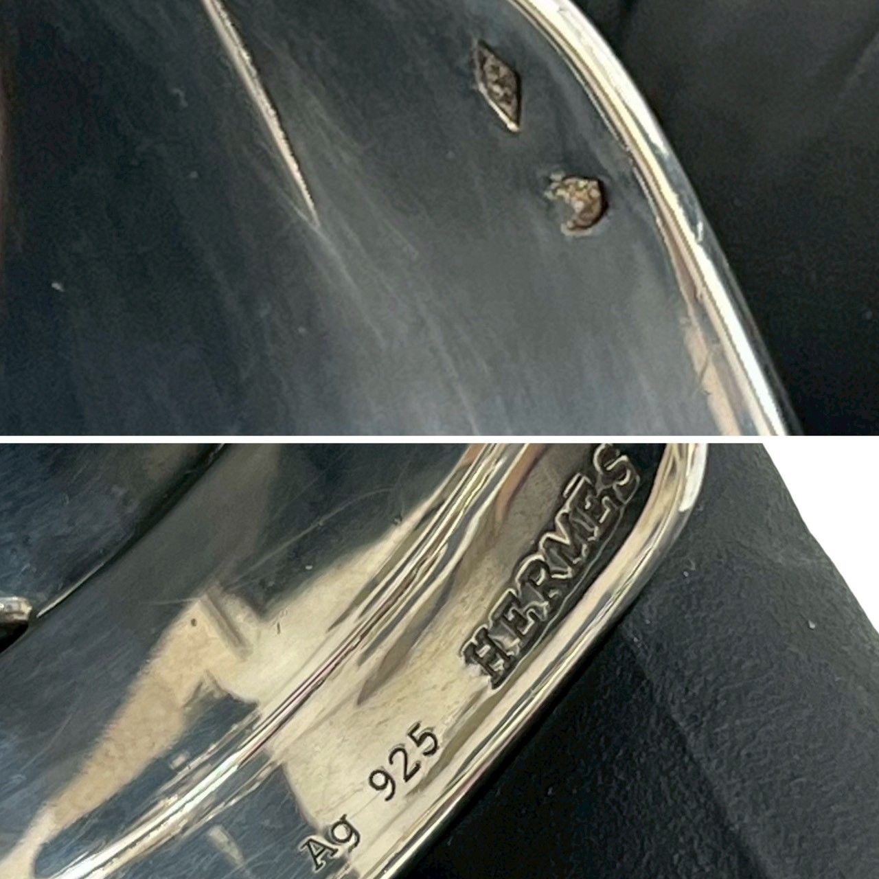 品 HERMES エルメス デブリッド ブレスレット シルバー925 バングル 小物 メンズ レディース 474-5