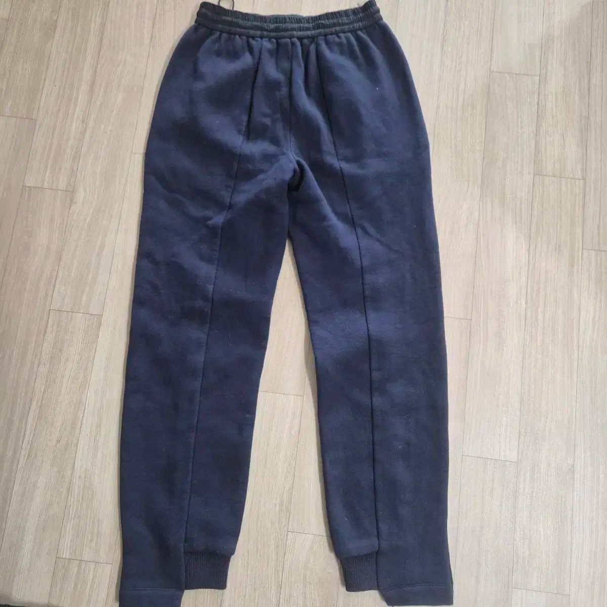 シスレーオム ボリューム ネイビー 起毛トレーナー ズボン