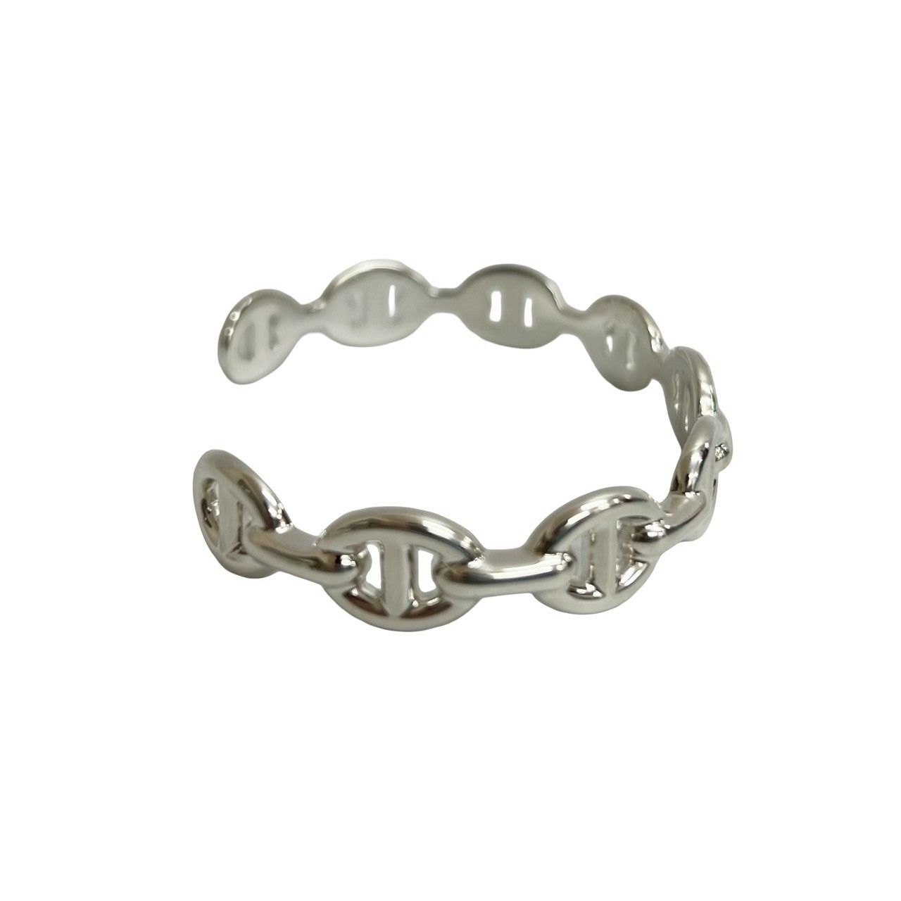 ハワジュ 極厚 ディープカット プルメリア&スクロール SVバングル ハワジュ 極厚 ディープカット プルメリア&スクロール SVバングル