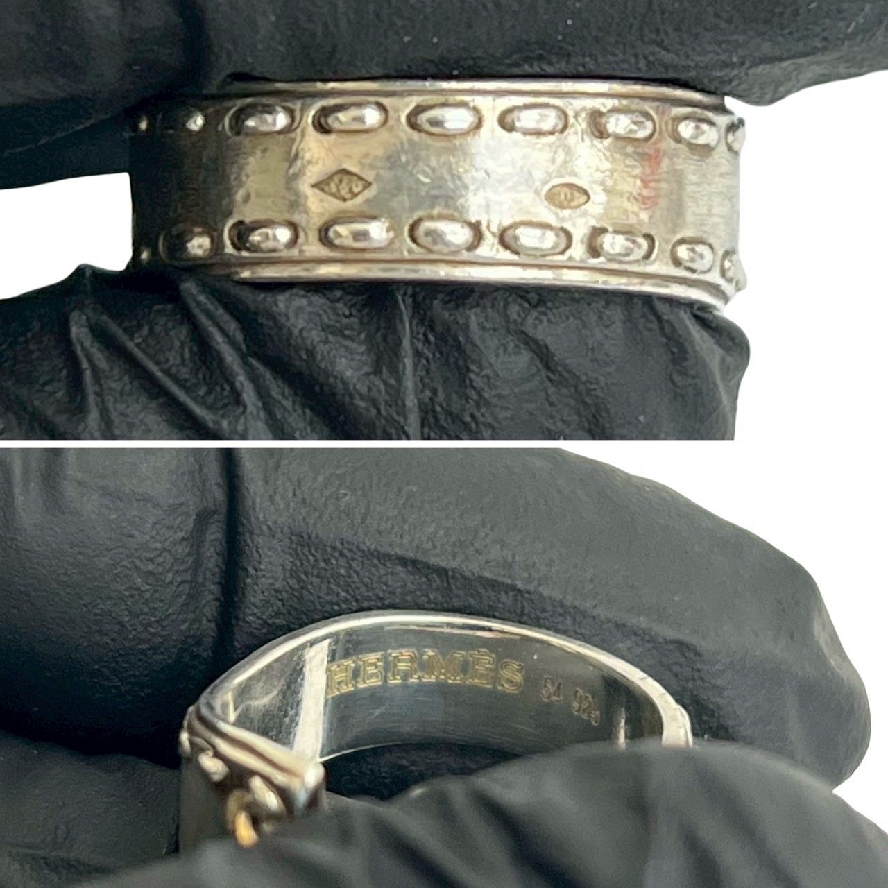 品 HERMES エルメス メキシコ リング コルセット モチーフ シルバー925 K 18ゴールド 指輪 12号 38889