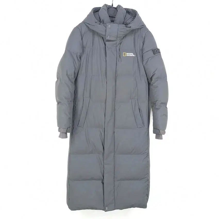 ナショナルジオグラフィック レディース ダックダウン ダウンジャケット ロング丈 グレー90 HU41370