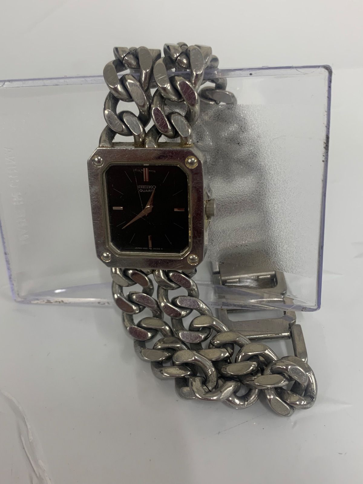 2 不動品 SEIKO 1220-5020 セイコー クォーツ 腕時計 ガラスに傷あります 時計 1