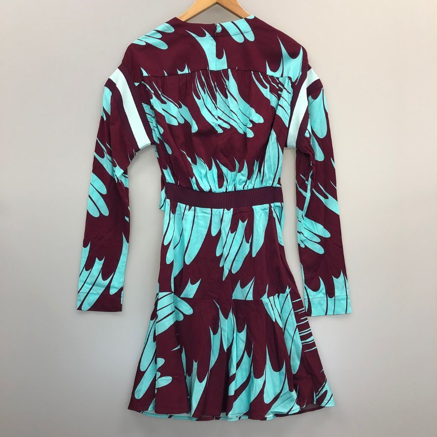  ステラマッカートニー ワンピース 総柄 レディース サイズ36 AFB 28 長袖 七分袖 ミニワンピース