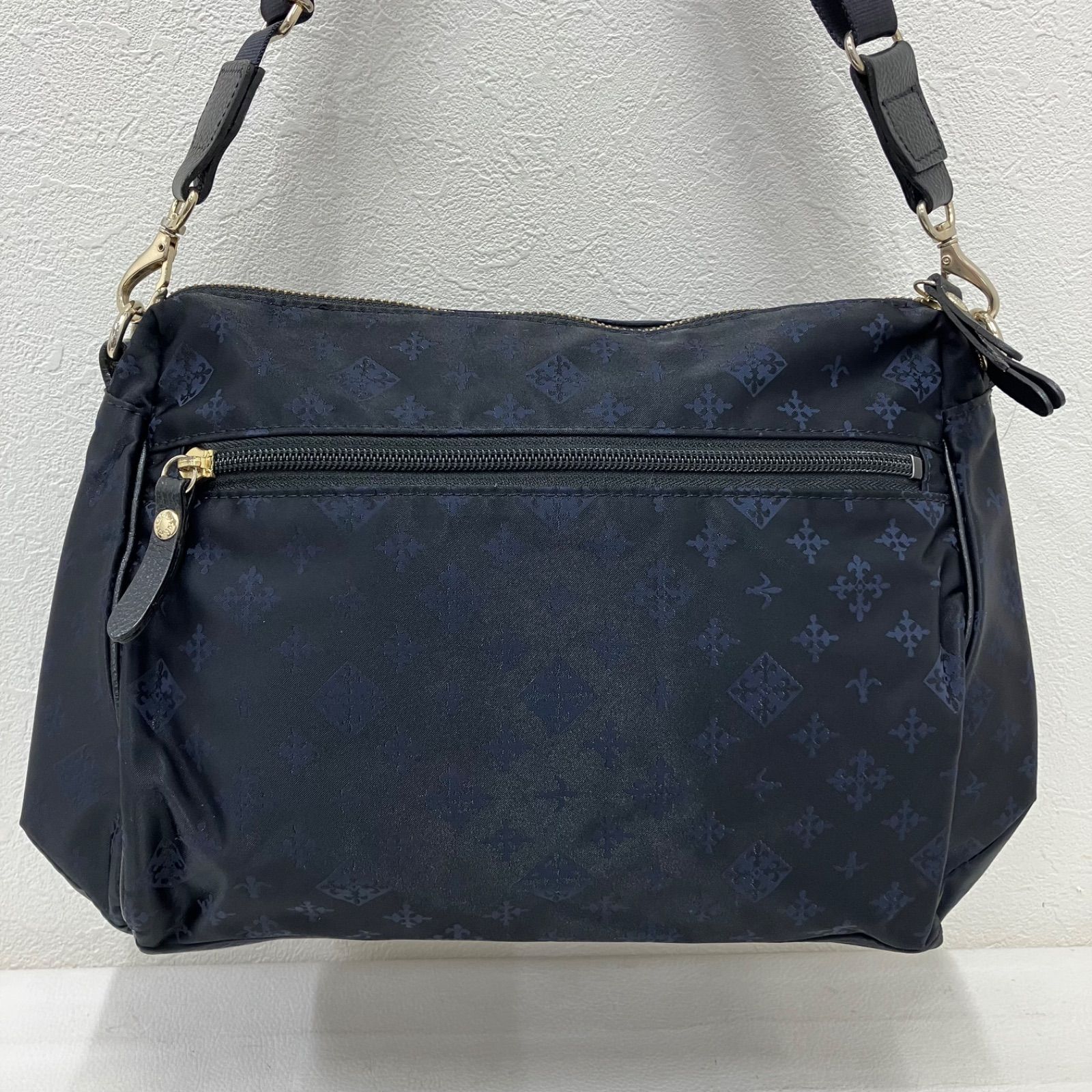 ラシット ショルダーバッグ(ブラックネイビー) ナイロンジャガード2WAYショルダーバッグ | russet(ラシット