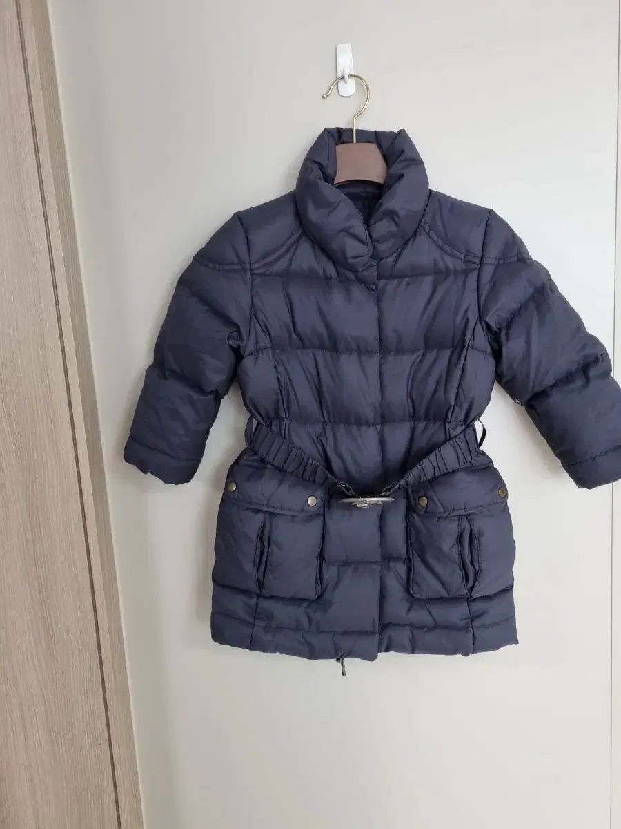 ポロラルフローレン キッズ ネイビー ベルト ダウン ジャケット コート