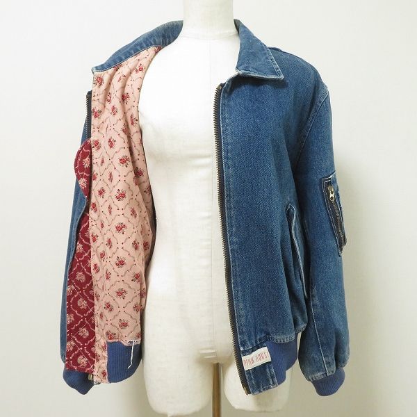 ピンクハウス　デニムブルゾン anc ピンクハウス PINKHOUSE ブルゾン ジャケット デニム 青系 ジップ