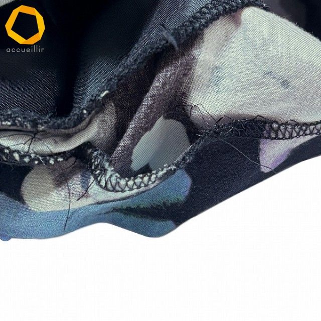  snc ポールスミス PaulSmith チュニック 40 紺系 ピンク 紫 半袖 花柄 リボン レディース 978737 半袖 チュニック