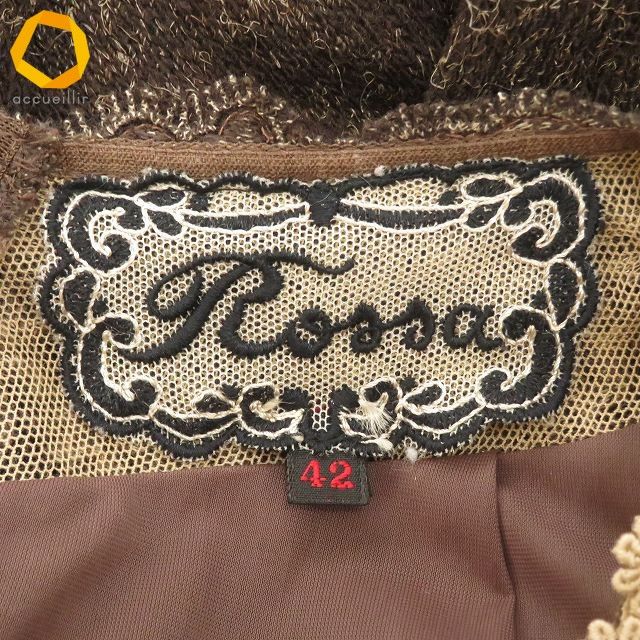 wnc インポートロッサ import Rossa ワンピース ニット 42 焦げ茶