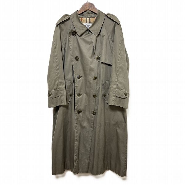 anc バーバリー BURBERRY コート 7A3 カーキ系 トレンチ ノバチェック センターベント レディース 974630