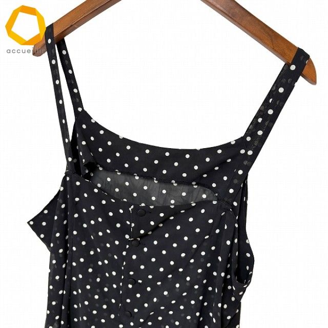  anc ノンノンドール nonnondorl アンサンブル 黒 白 キャミソールワンピース ドット チュール ビーズ ツーピース レディース 974923 長袖 カーディガン ボレロ アンサンブル