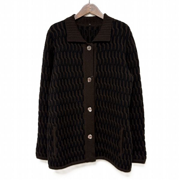 レリアン MATUCCI イタリア製 ミンク カシミヤ ジャケット ニット切替