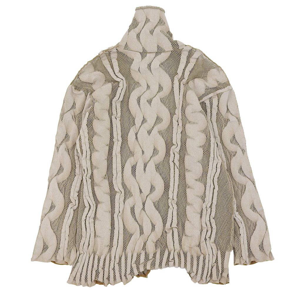 PLEATS PLEASE プリーツプリーズ ケーブル織 メッシュ ハイネック