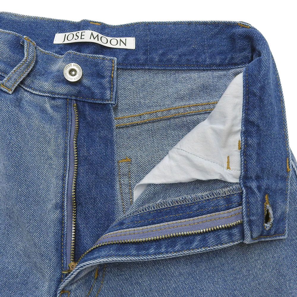 ワイドデニムパンツ with