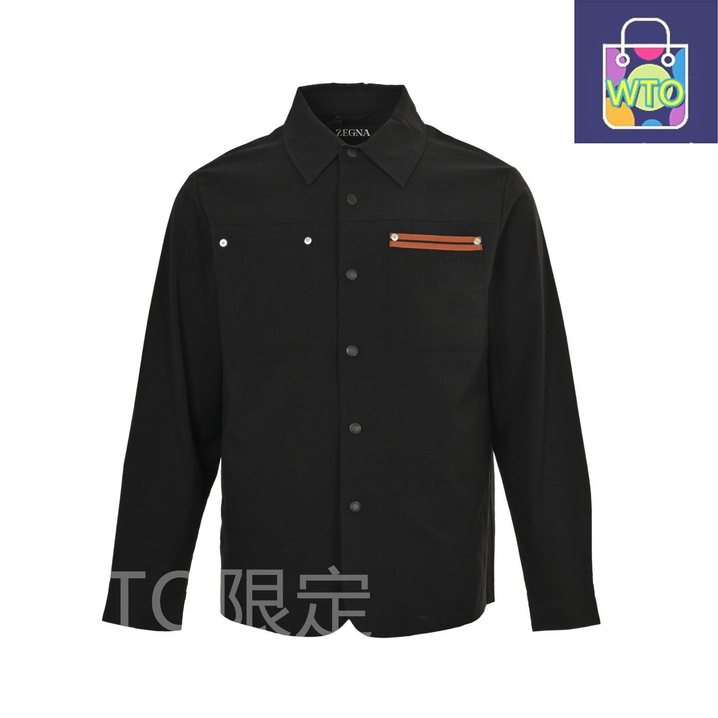 今日 Zegna ゼニア ボタンシャツ ドジャケット 全身暗紋ロゴでブランド識別性を持たせる