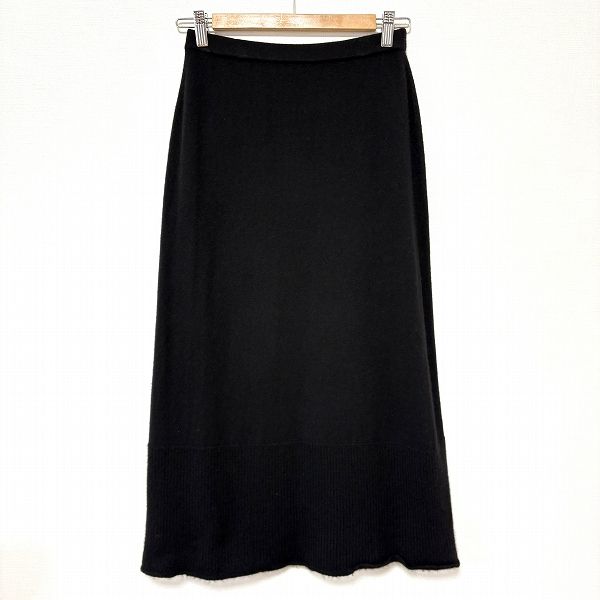 wnc ヨーガンレール JURGENLEHL スカート M 黒 カシミヤ ニット ロング レディース 953488